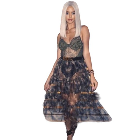 NWOT | Gorgeous | Tulle & Camo | Layered | Maxi Skirt | Size: 3XL - Picture 2 of 14